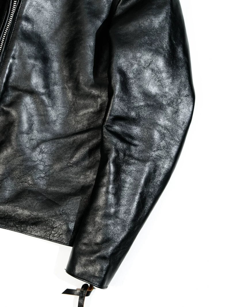 Café Racer Crew Neck — Tea-Core, 1960s Horsehide