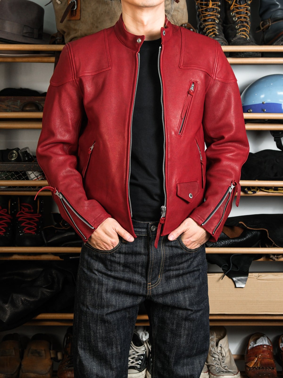 Single Riders Leather Jacket — Tannin Tanned Goatskin