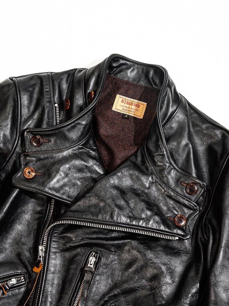 Sonoma Jacket ワイドショルダー絞り ホースハイド
