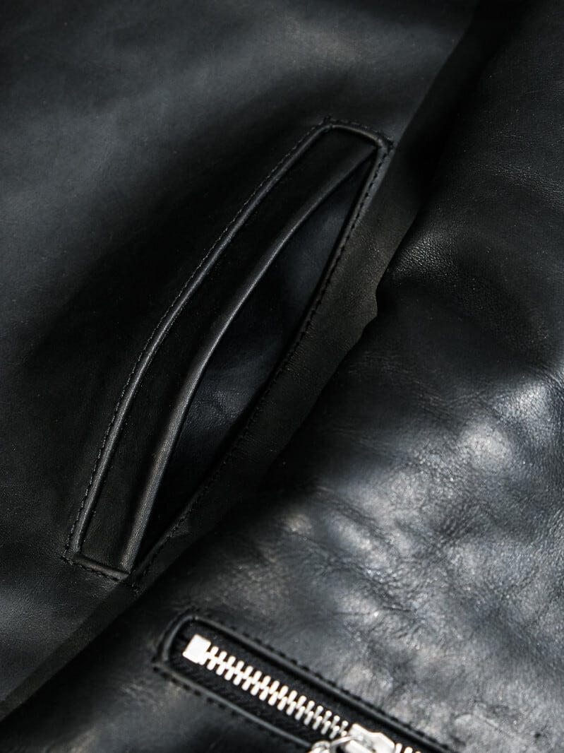 551 Leather Jacket — British Classic, Black Calfskin