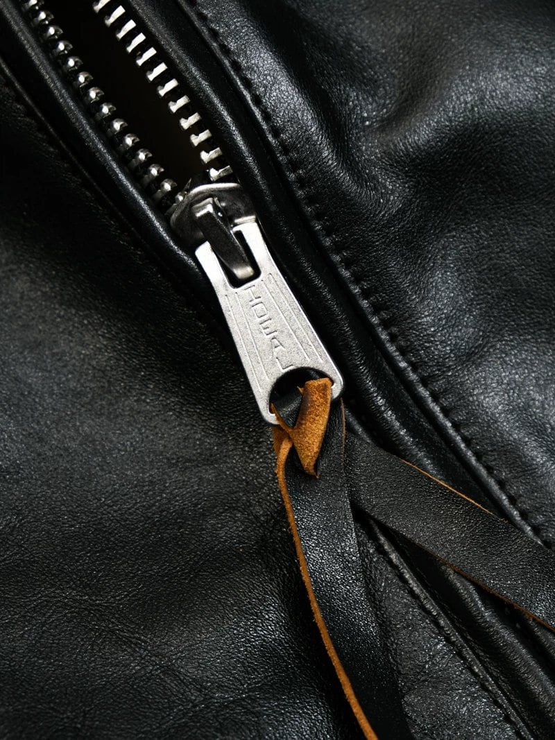 Café Racer Crew Neck — Tea-Core, 1960s Horsehide