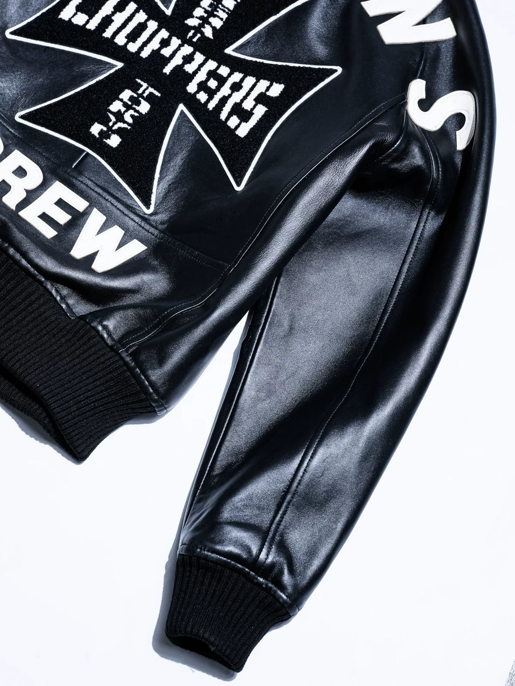 レザースタジャン CLUB JKT ワイド 逆三角シルエット 肉厚 フレンチシープスキン