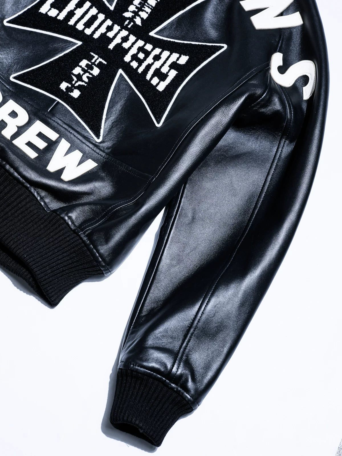 レザースタジャン CLUB JKT ワイド 逆三角シルエット 肉厚 フレンチシープスキン