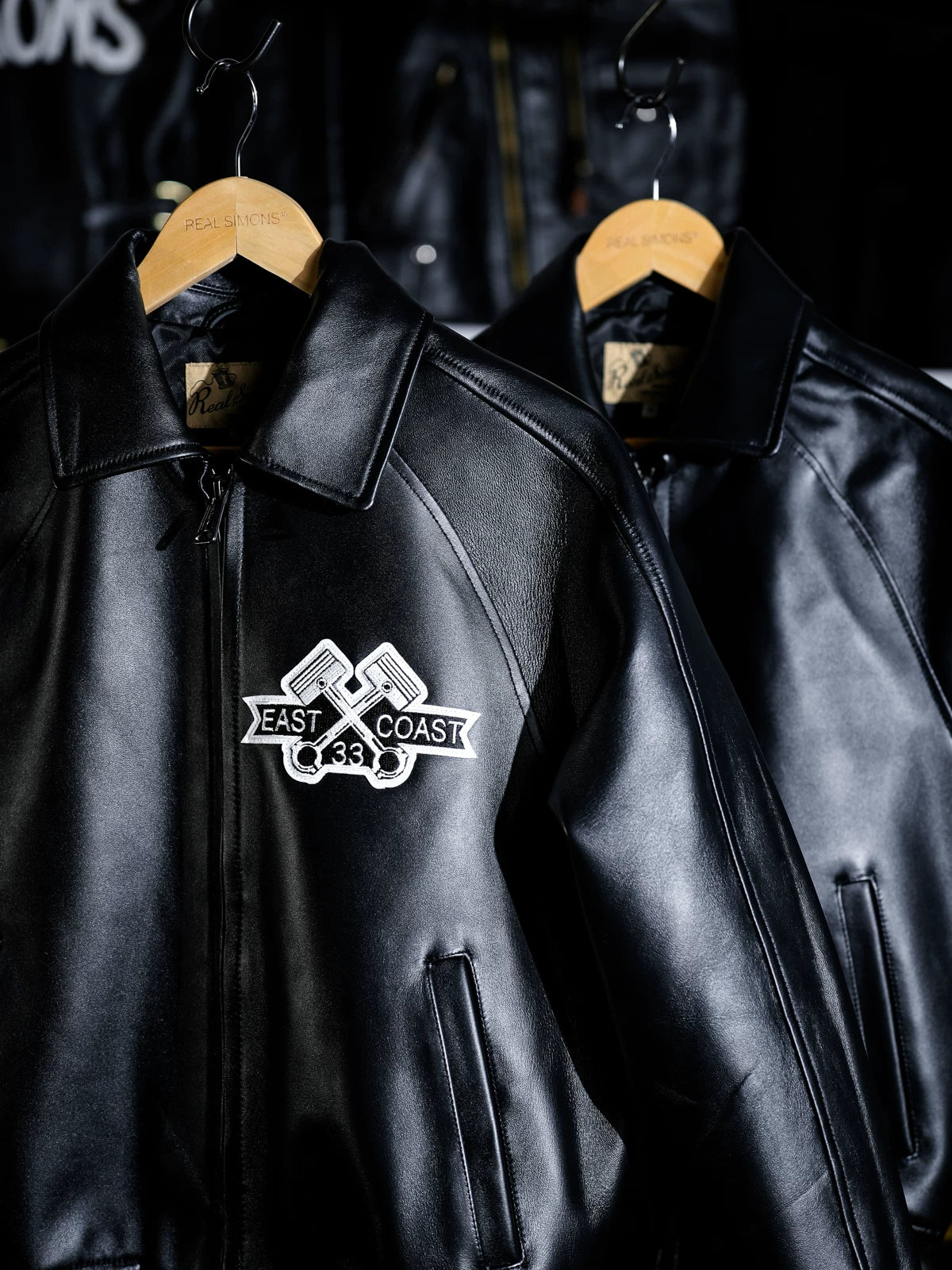 レザースタジャン CLUB JKT ワイド 逆三角シルエット 肉厚 フレンチシープスキン