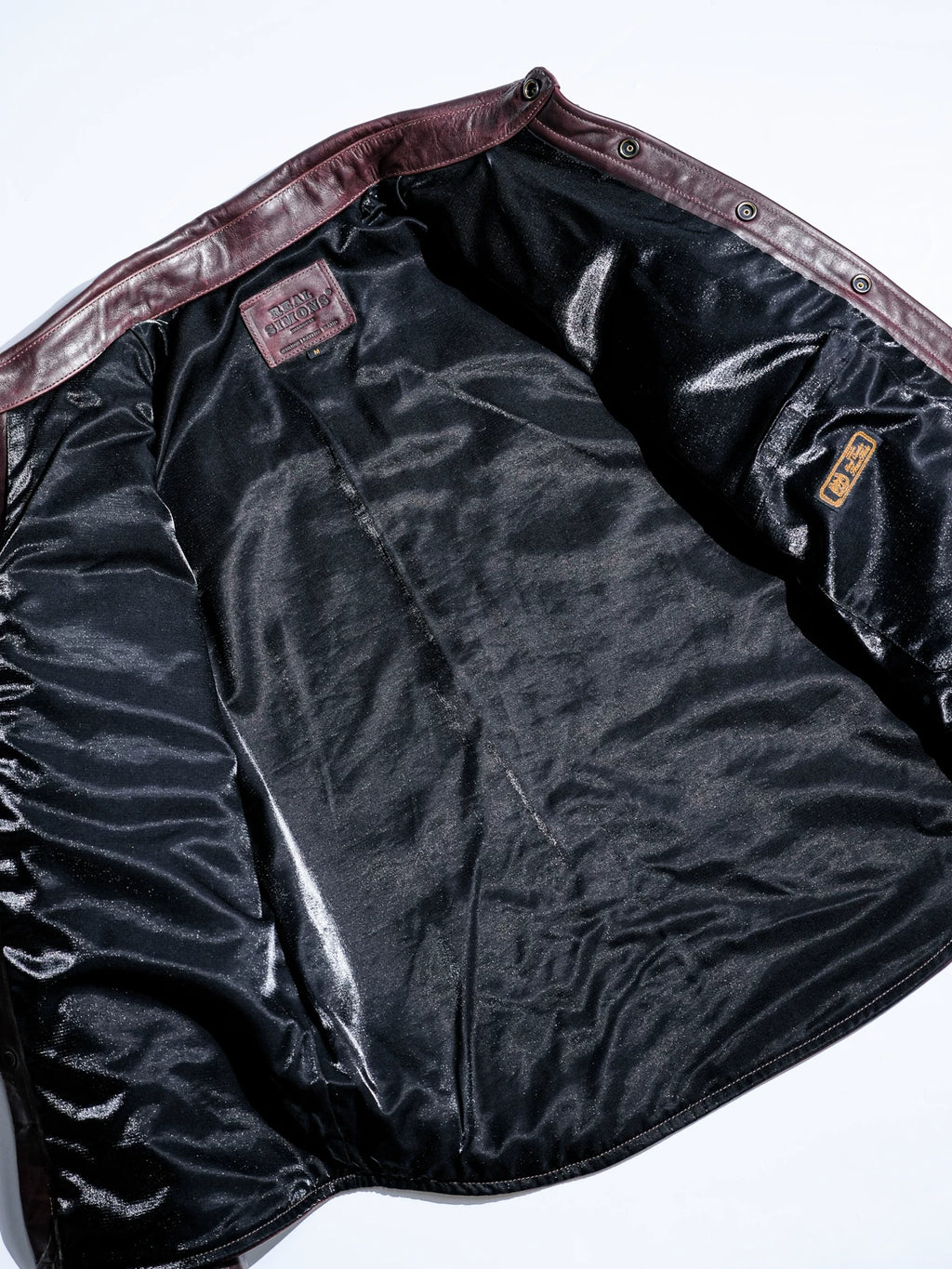 LARAMIE Leather Western Shirt Jacket, Double Yoke, Wine Red Oil-Wax Horsehide