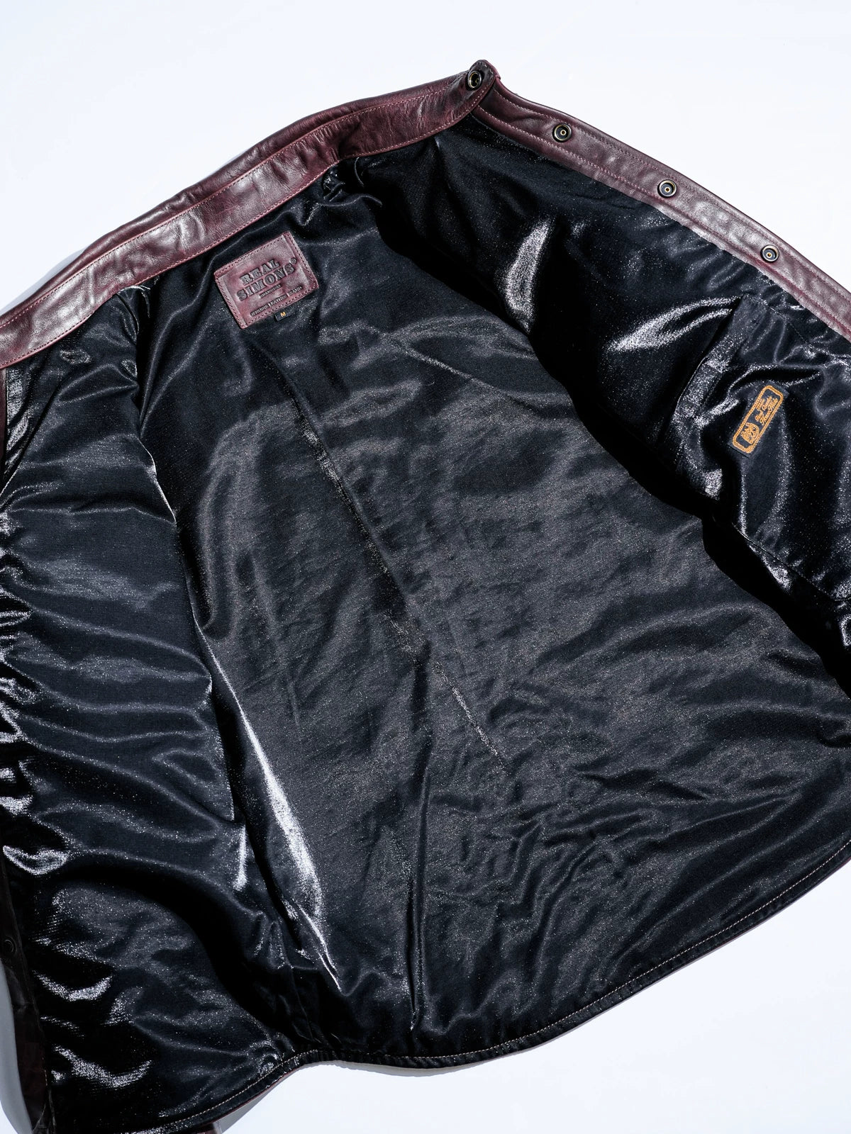 LARAMIE Leather Western Shirt Jacket, Double Yoke, Wine Red Oil-Wax Horsehide