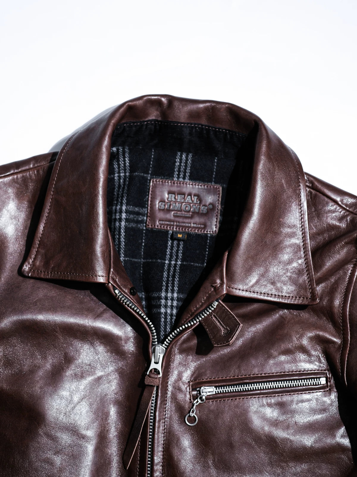 ハーフベルト レザージャケット 1930 SPORTS JKT パドヴァ シールブラウン 水染め ホースハイド