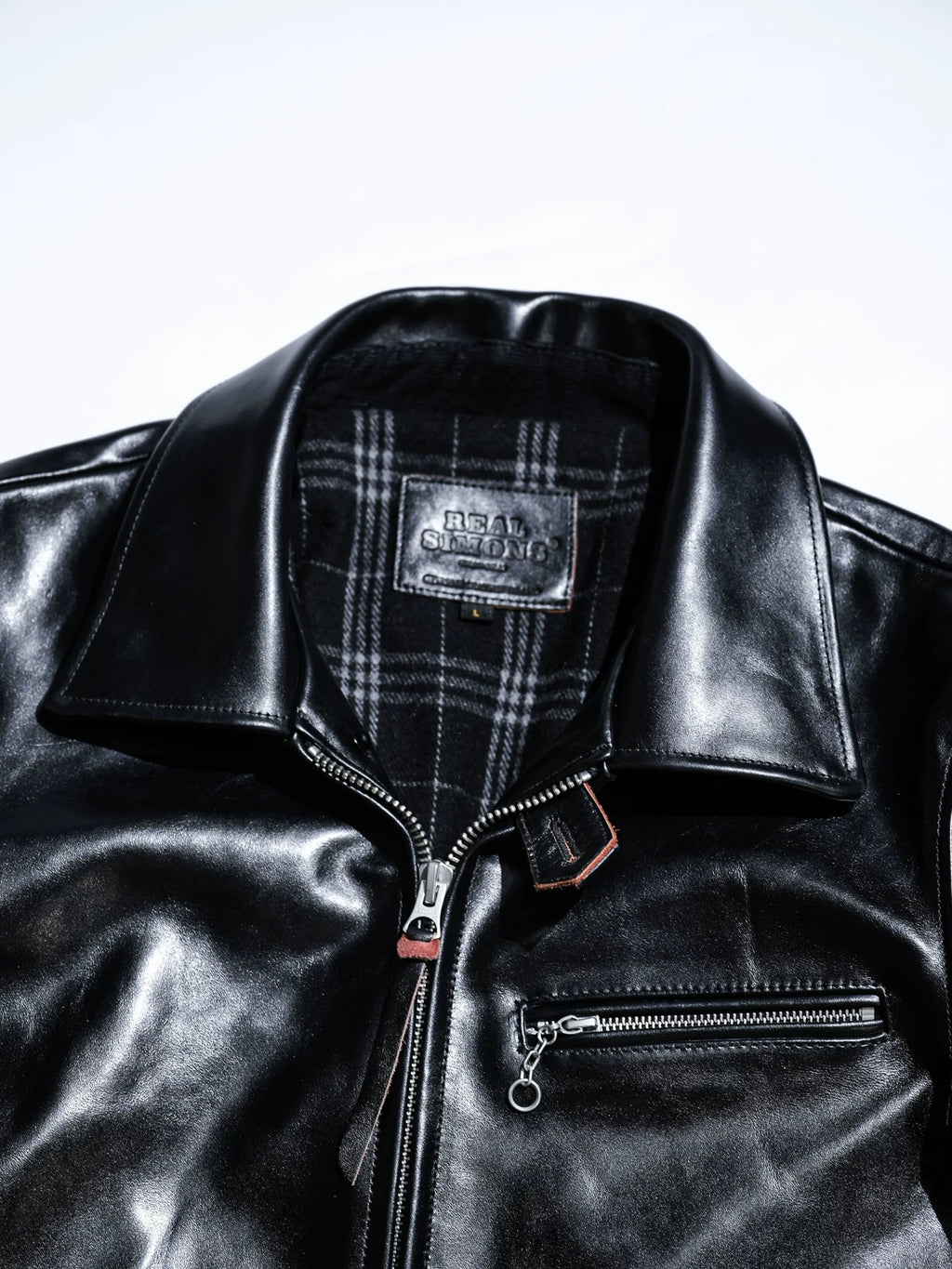 ハーフベルト レザージャケット 1930 SPORTS JKT パドヴァ茶芯 ブラック ホースハイド