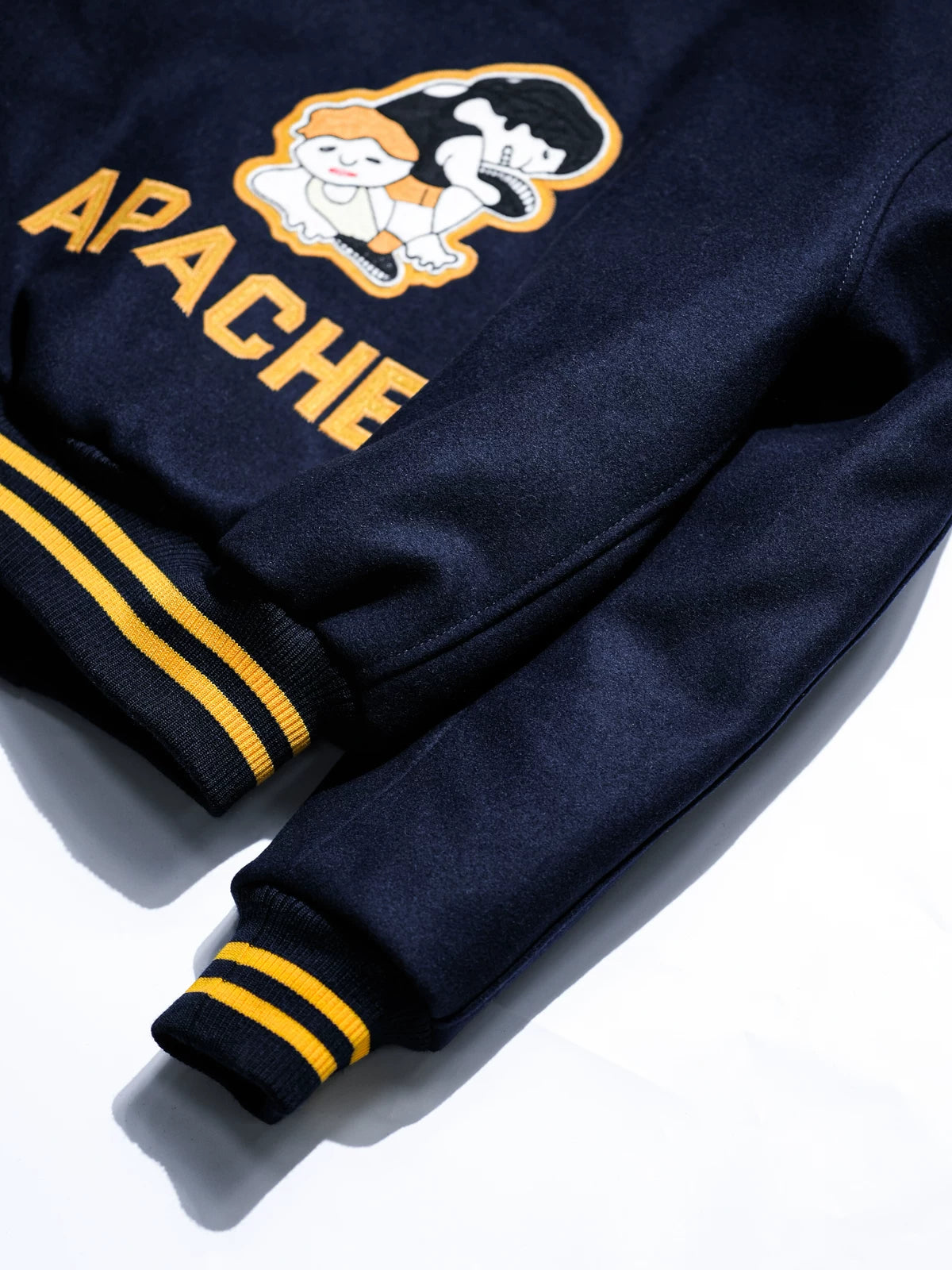 세일러 칼라 울 스타디움 재킷 SAILOR COLLAR 집 후드 1950s 복각