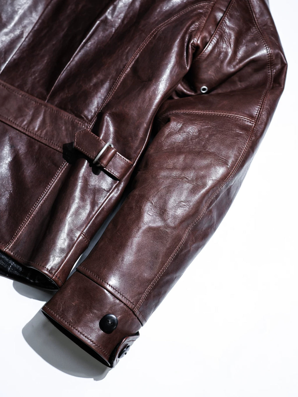 ハーフベルト レザージャケット 1930 SPORTS JKT パドヴァ シールブラウン 水染め ホースハイド