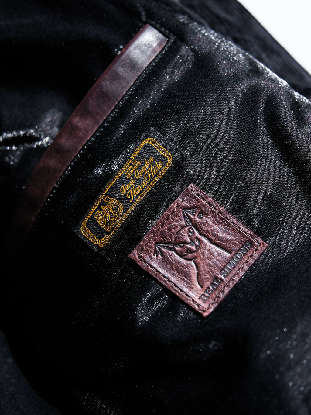 DURANGO Leather Trucker Jacket, Type1, Shield Pocket, Wine Red Oil-Wax Horsehide