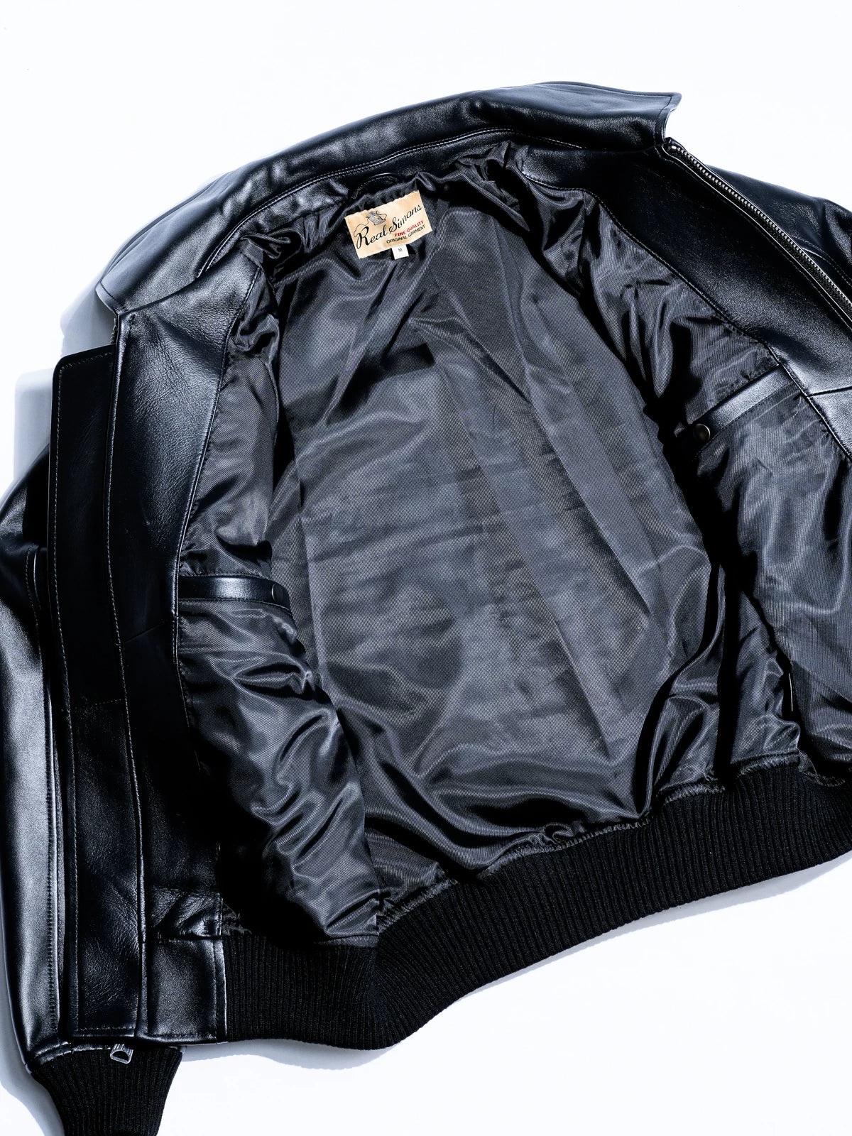 レザースタジャン CLUB JKT ワイド 逆三角シルエット 肉厚 フレンチシープスキン
