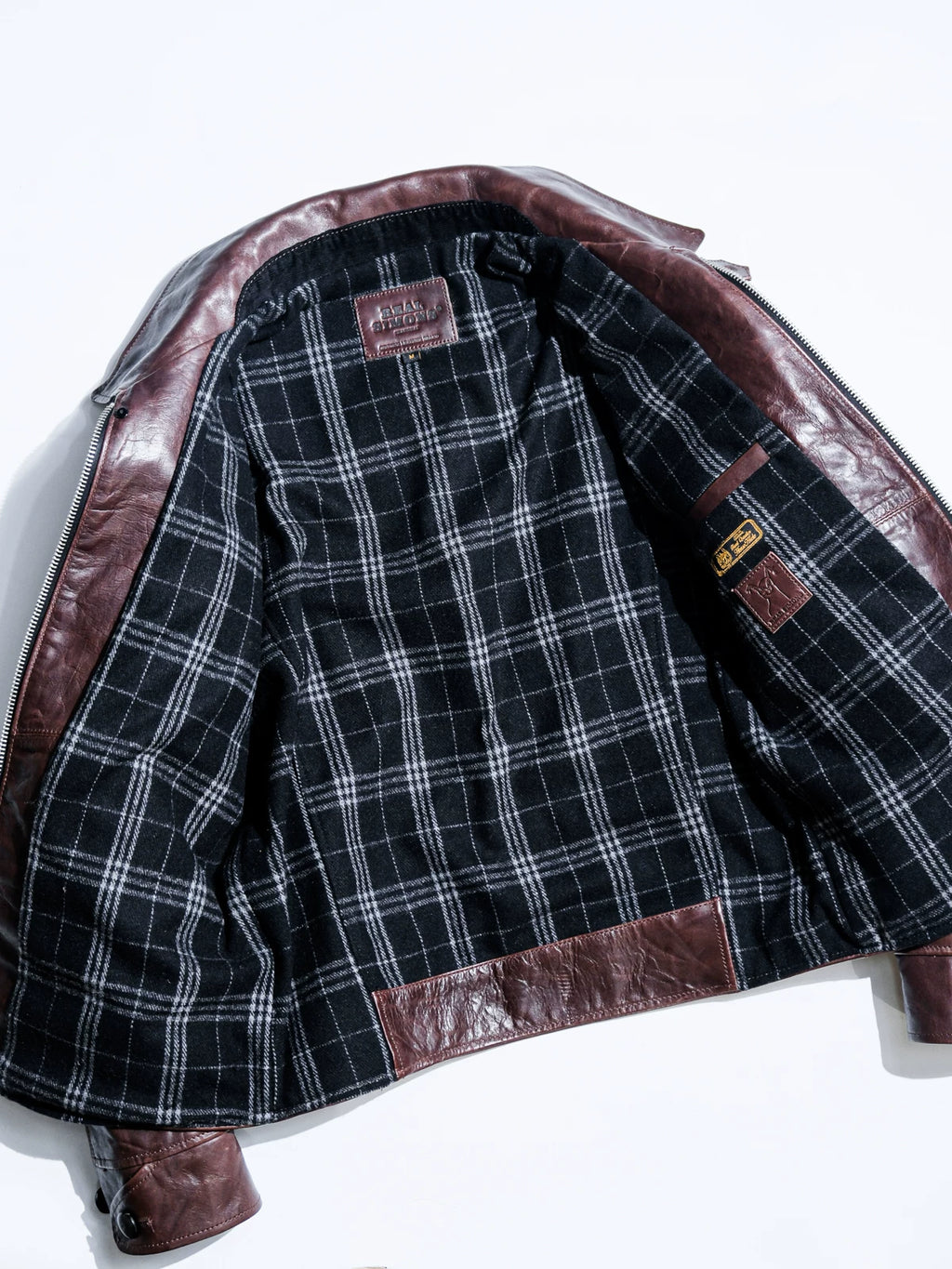 ハーフベルト レザージャケット 1930 SPORTS JKT パドヴァ シールブラウン 水染め ホースハイド