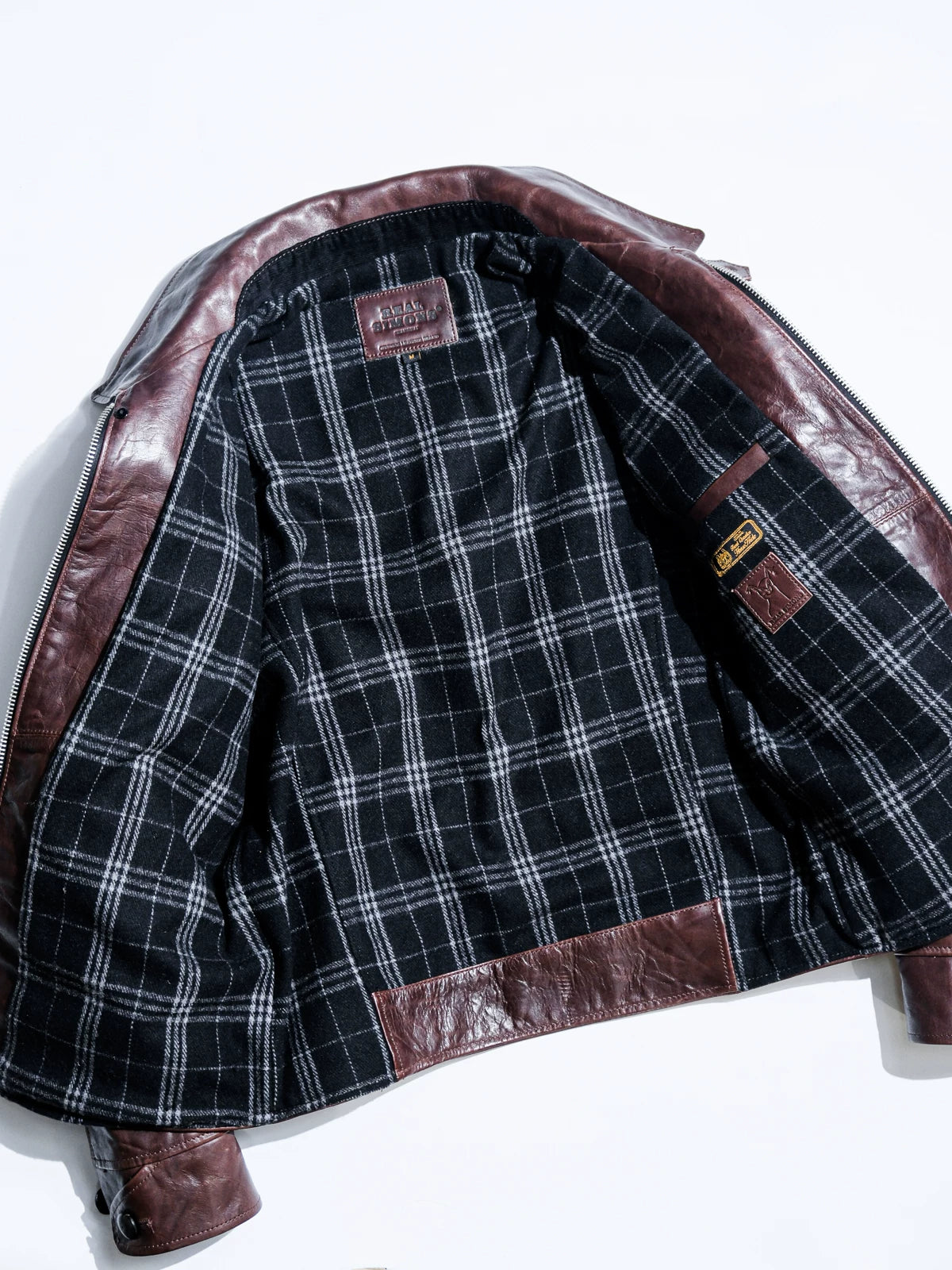 ハーフベルト レザージャケット 1930 SPORTS JKT パドヴァ シールブラウン 水染め ホースハイド