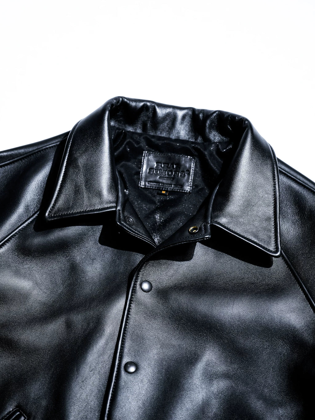 CAMDEN Leather Coach Jacket, Short and Wide, Thick French Sheepskin