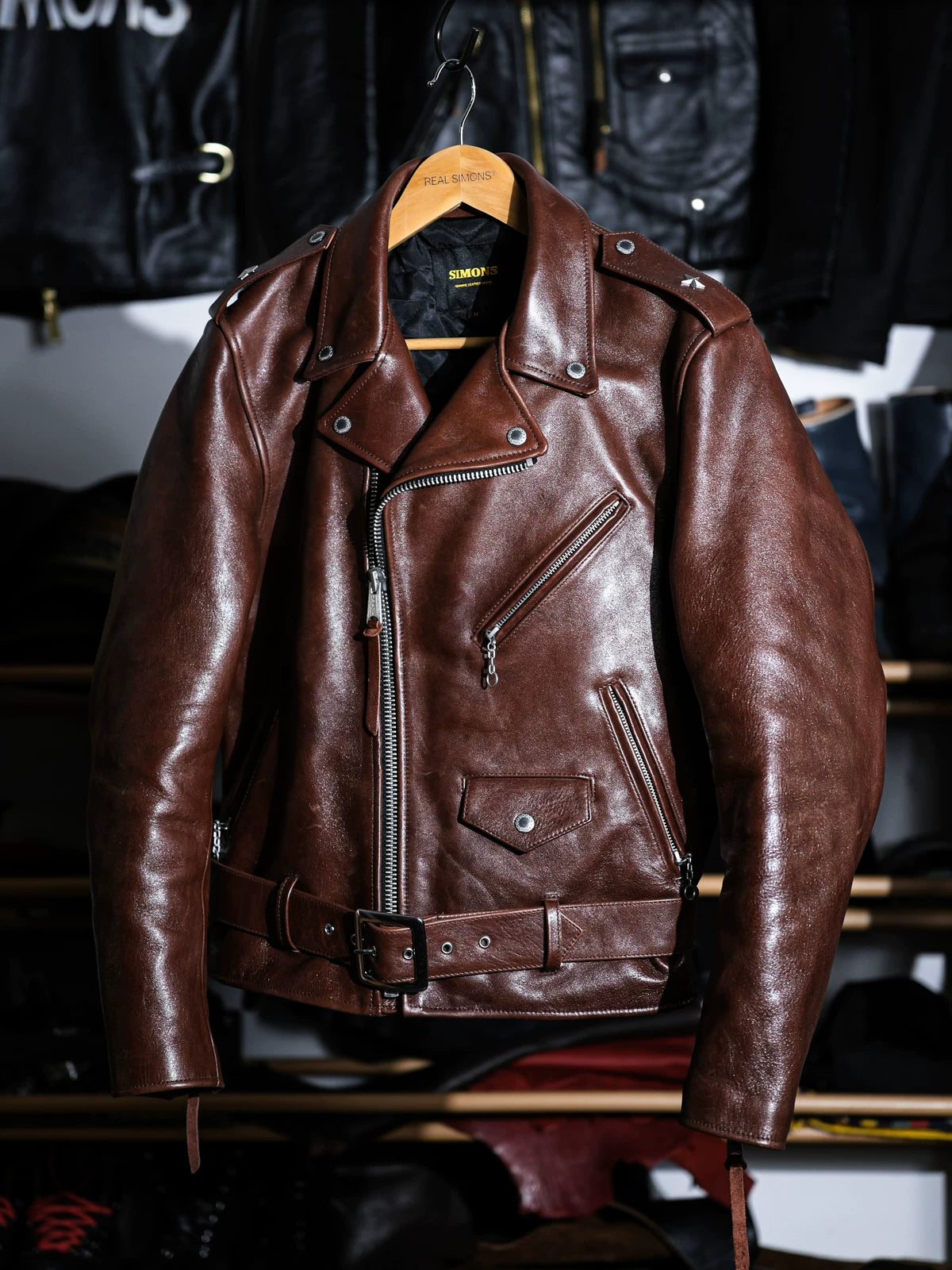 618 ダブルライダース REBEL 1950s ホースハイド｜アンバーブラウン