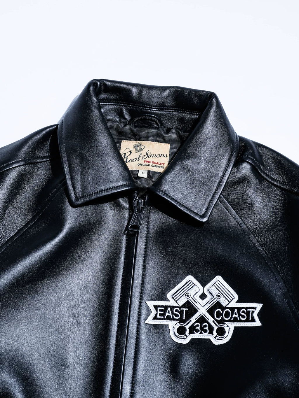 レザースタジャン CLUB JKT ワイド 逆三角シルエット 肉厚 フレンチシープスキン
