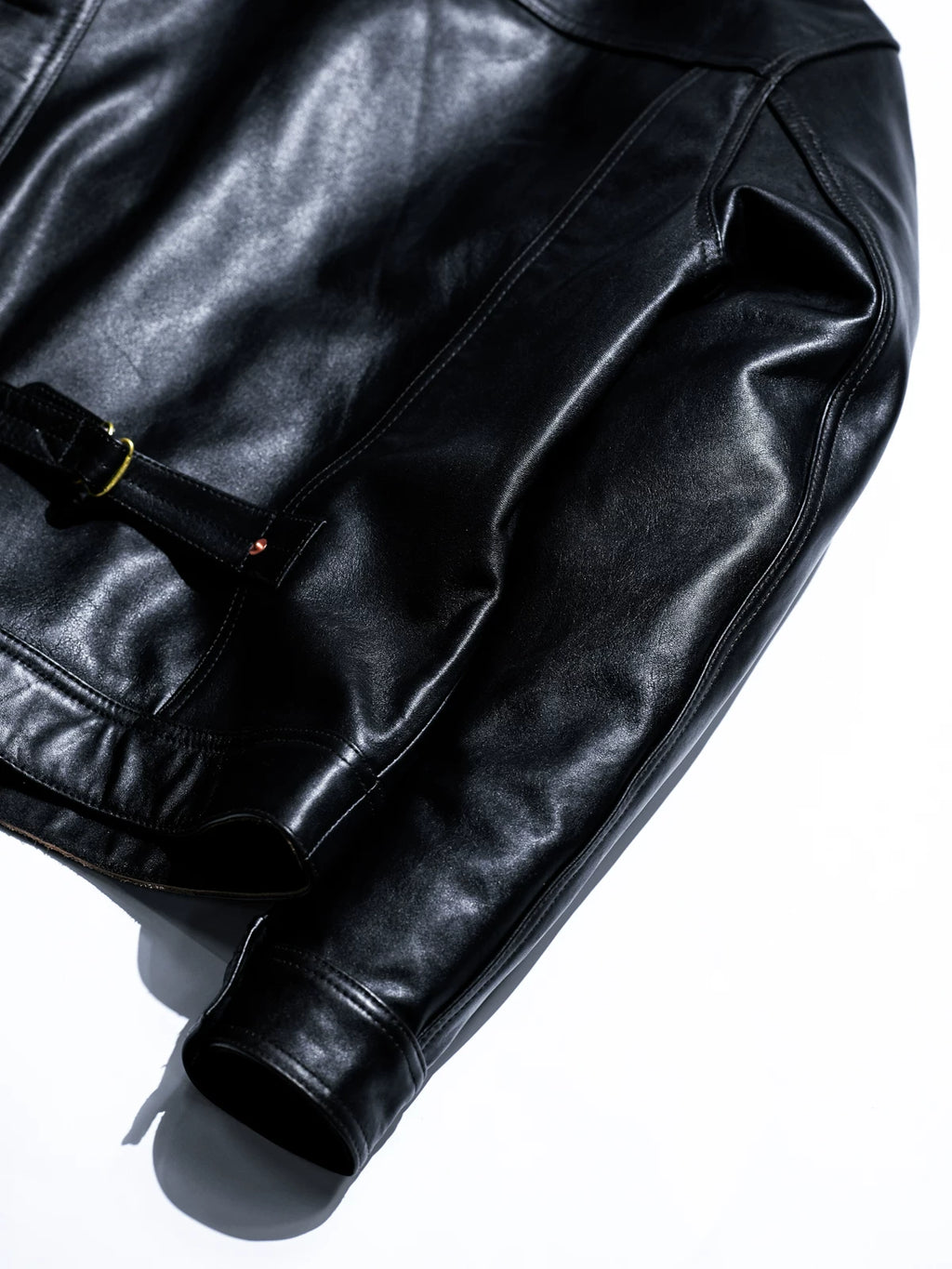 DURANGO Leather Trucker Jacket, Type1, Shield Pocket, Tea-Core Cowhide