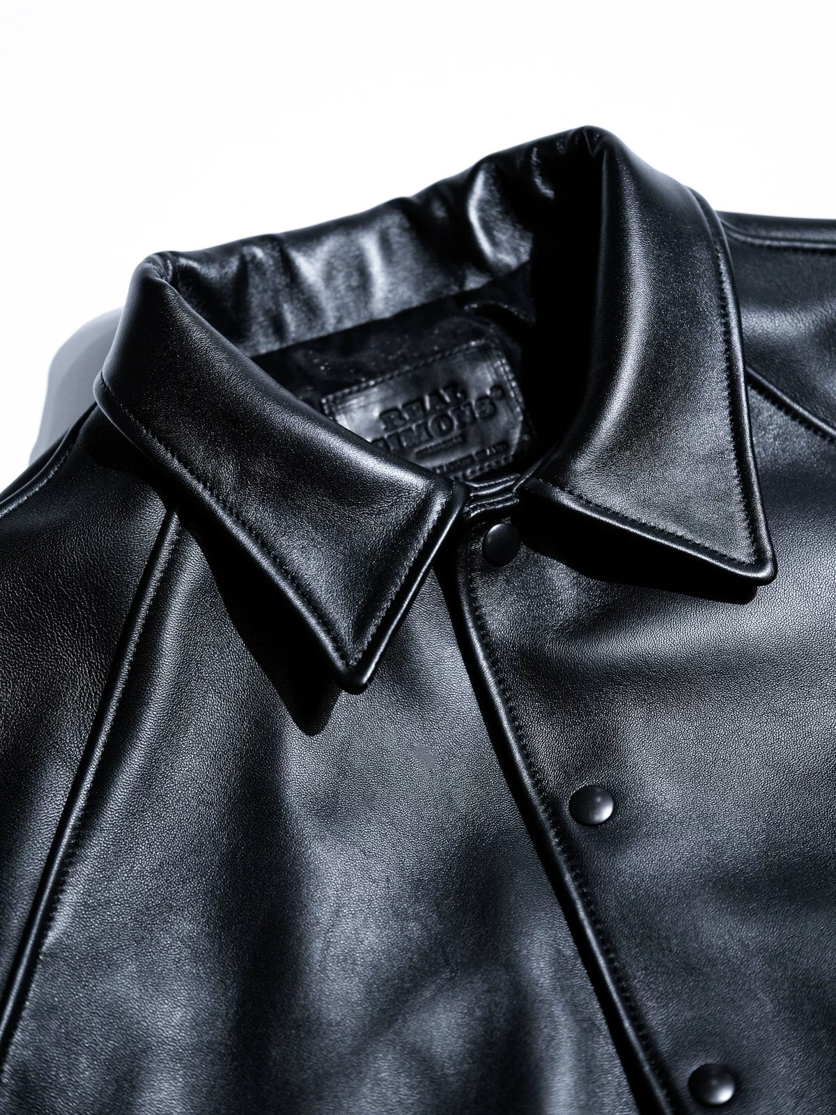 CAMDEN Leather Coach Jacket, Short and Wide, Thick French Sheepskin