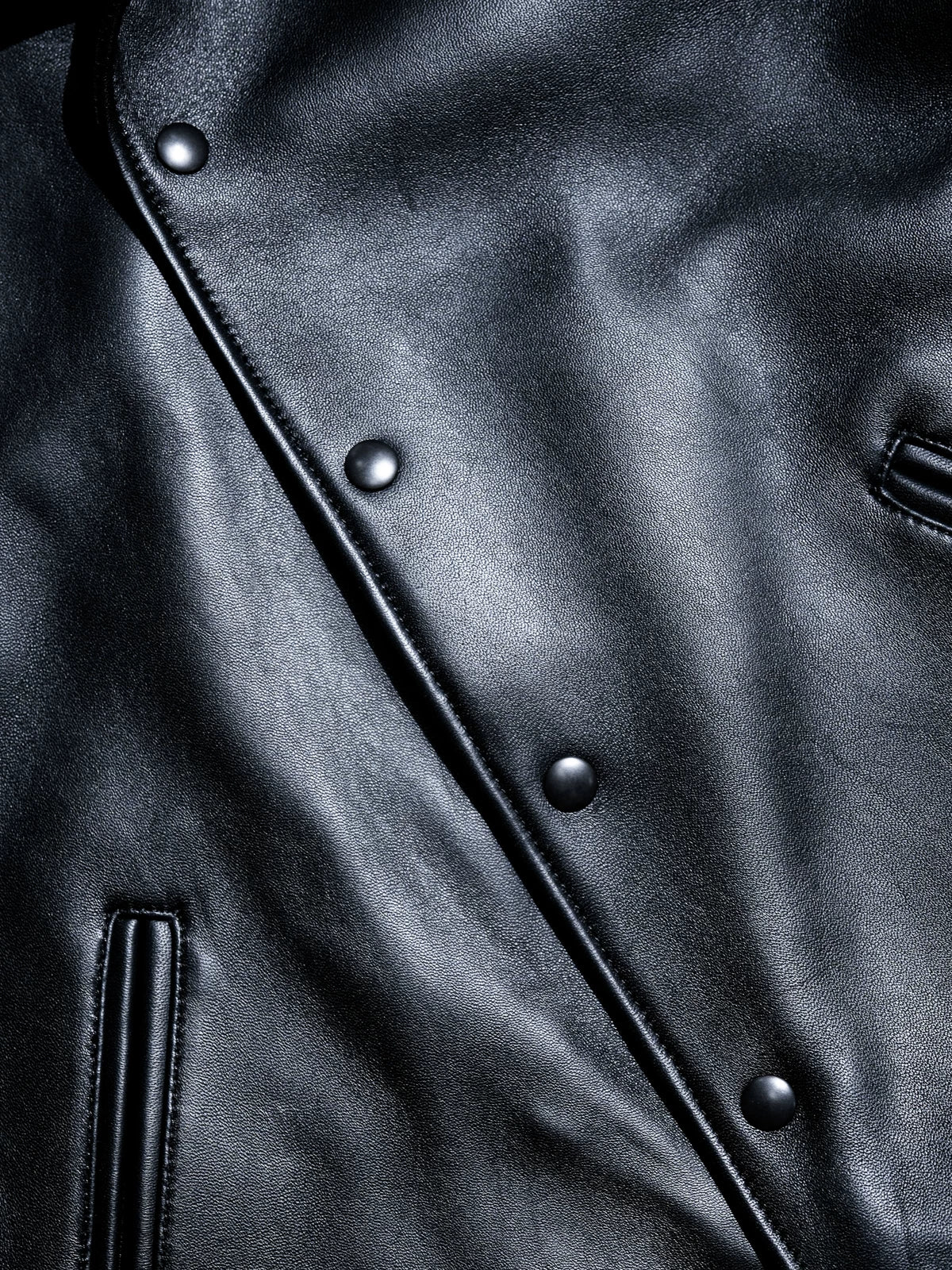 CAMDEN Leather Coach Jacket, Short and Wide, Thick French Sheepskin