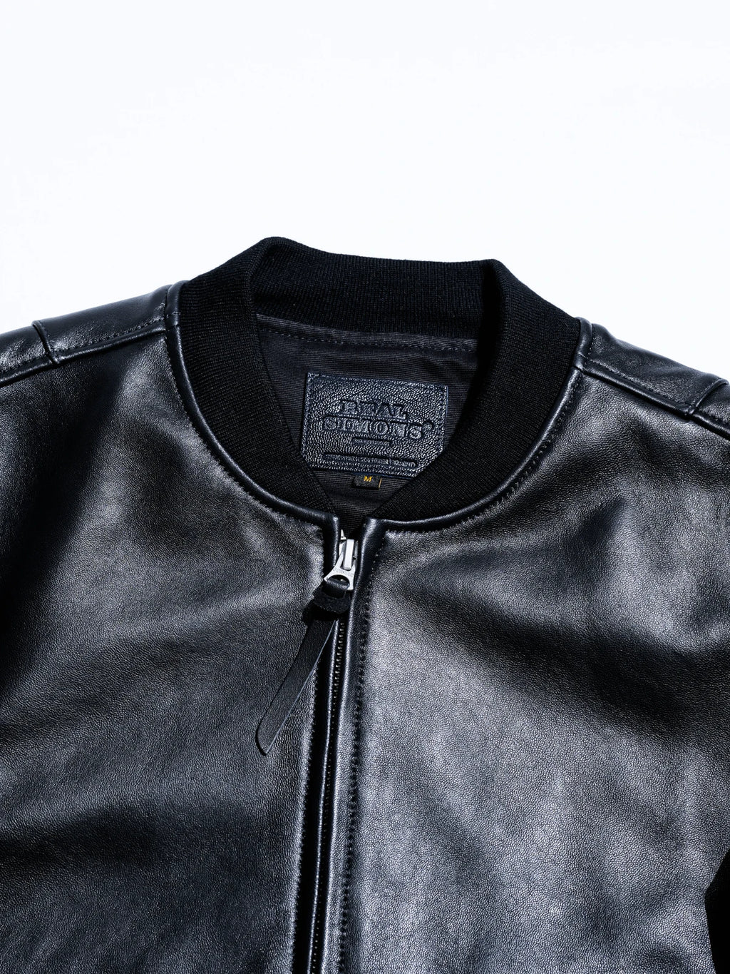 MA-1 レザーボンバージャケット MERCER ワイドシルエット 芯通し染め シープスキン