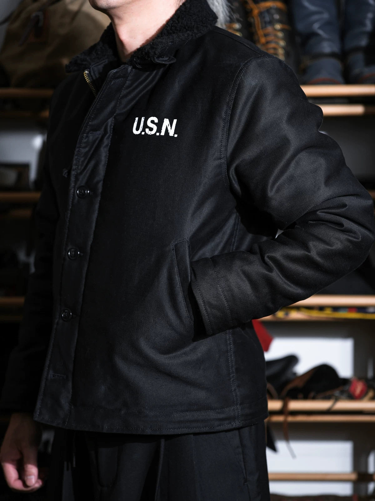 N-1 デッキジャケット 14oz ウール・アルパカ混 USN復刻 2ndモデル