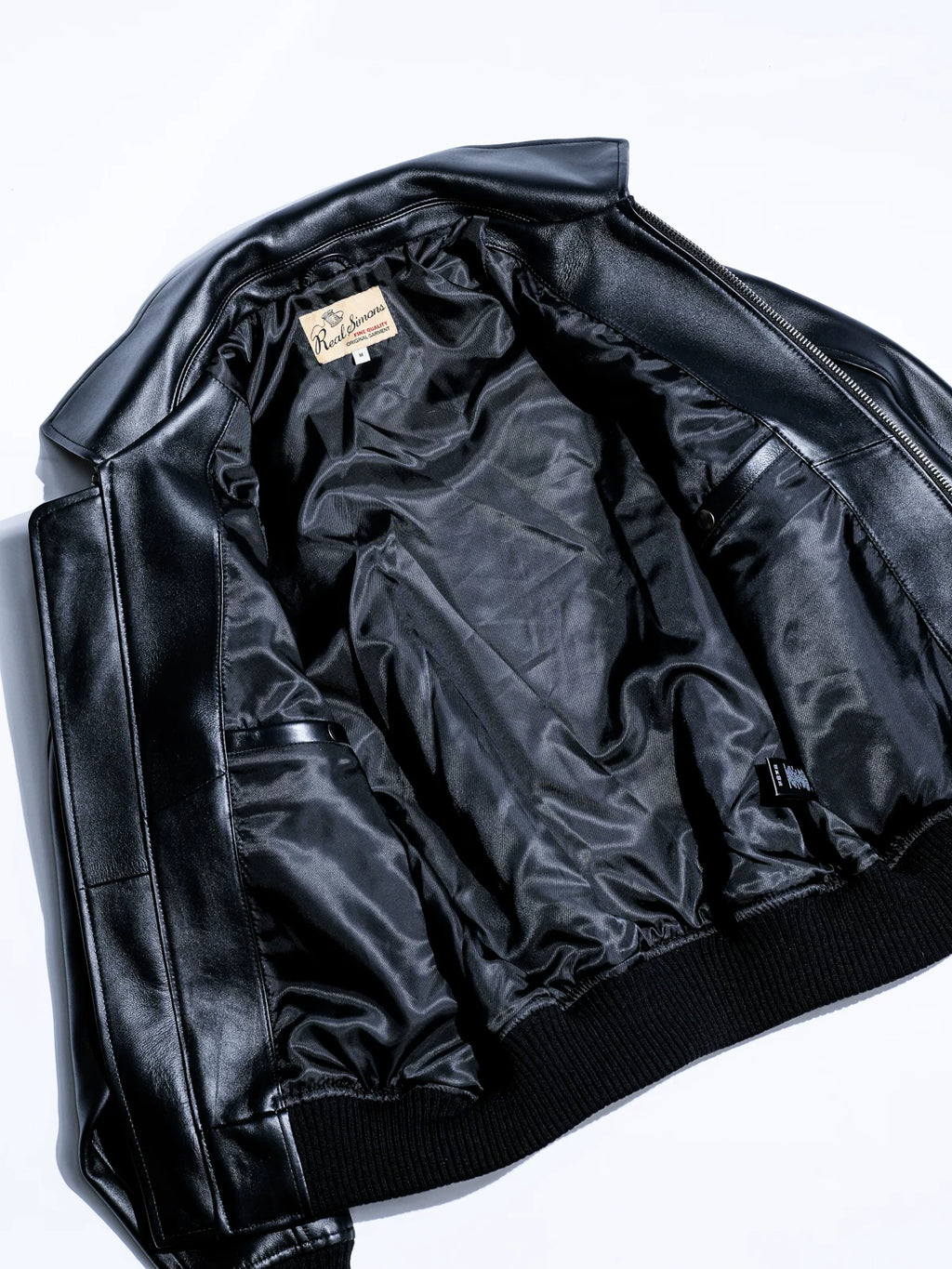 レザースタジャン CLUB JKT ワイド 逆三角シルエット 肉厚 フレンチシープスキン