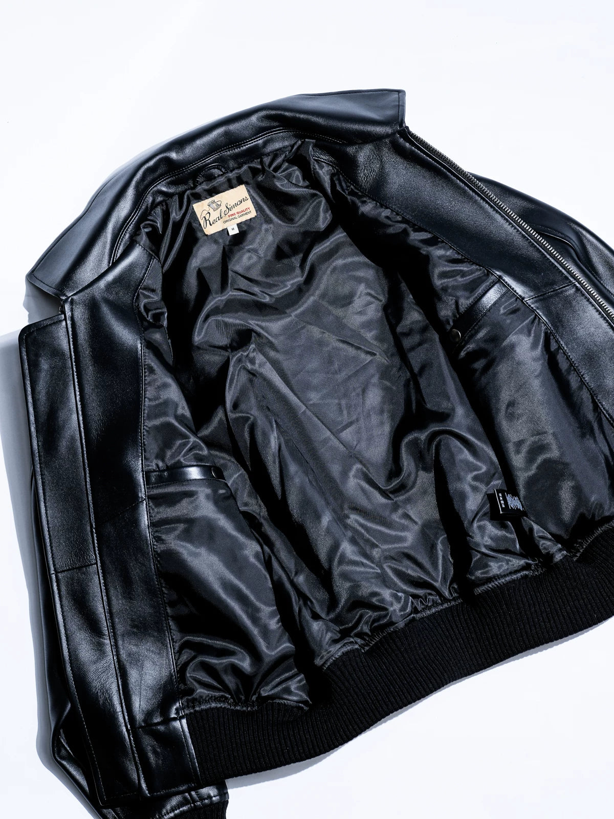 レザースタジャン CLUB JKT ワイド 逆三角シルエット 肉厚 フレンチシープスキン