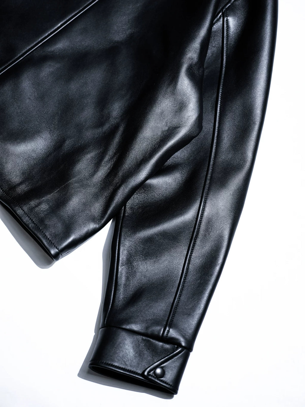 CAMDEN Leather Coach Jacket, Short and Wide, Thick French Sheepskin