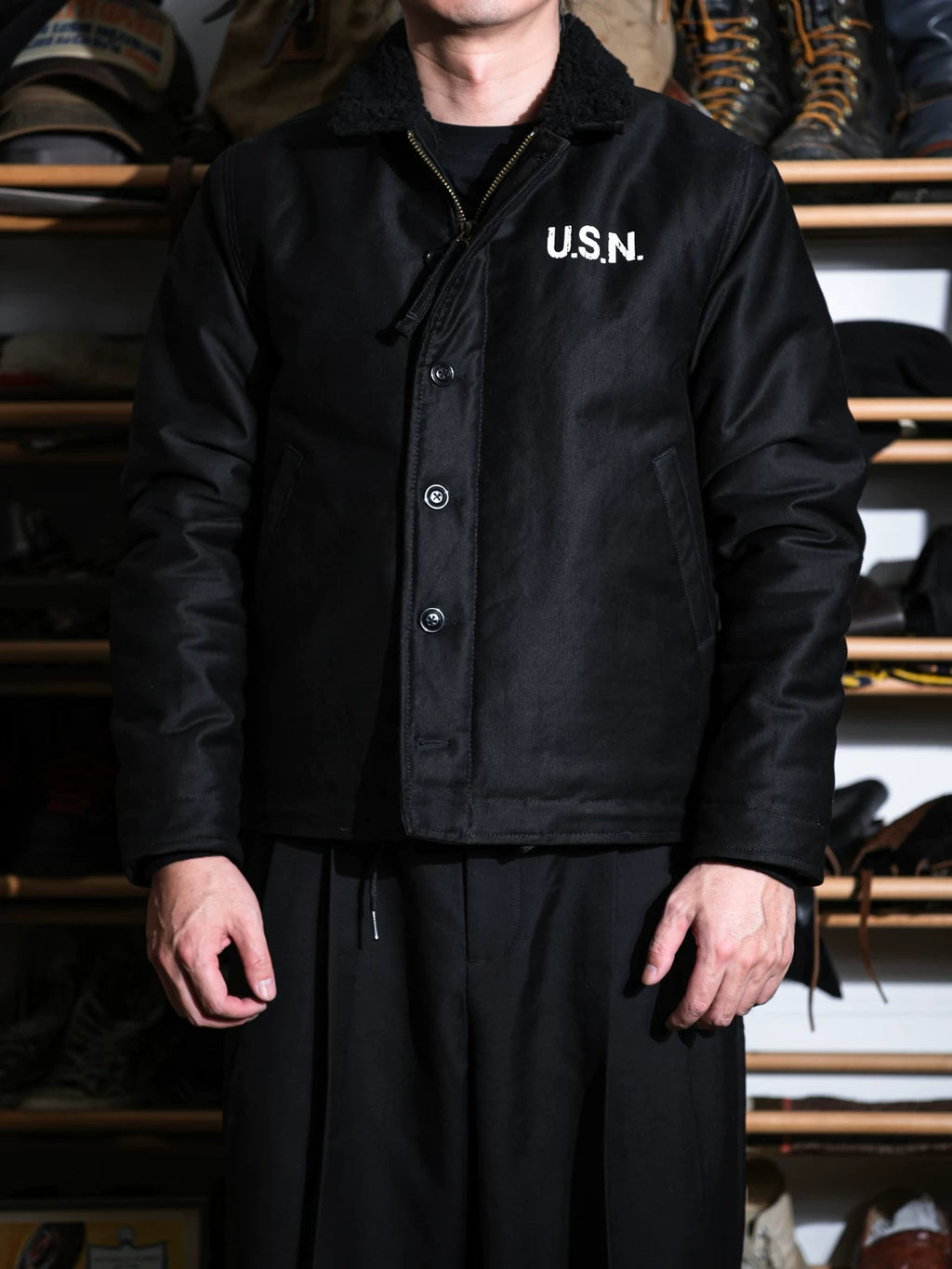 N-1 デッキジャケット 14oz ウール・アルパカ混 USN復刻 2ndモデル