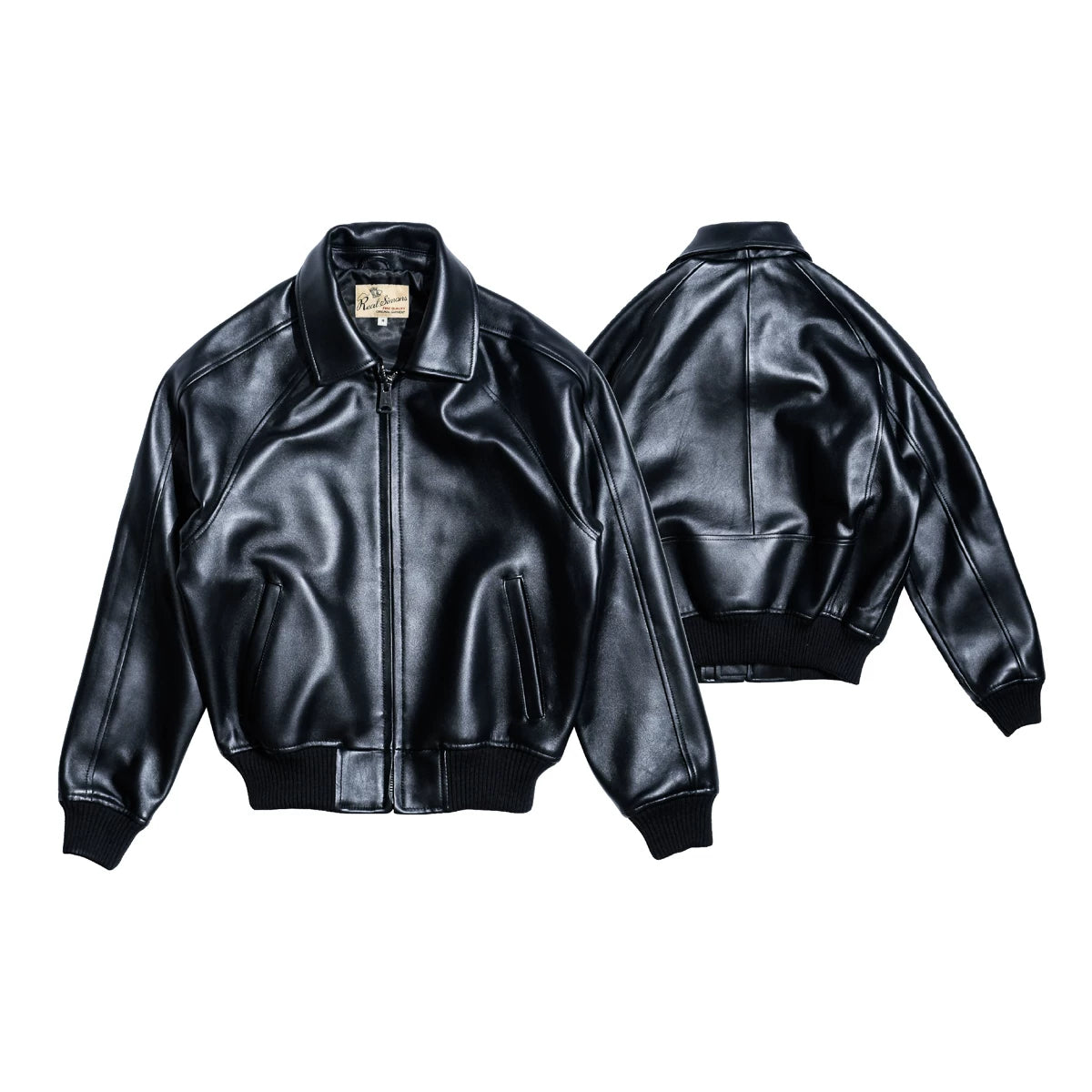 レザースタジャン CLUB JKT ワイド 逆三角シルエット 肉厚 フレンチシープスキン