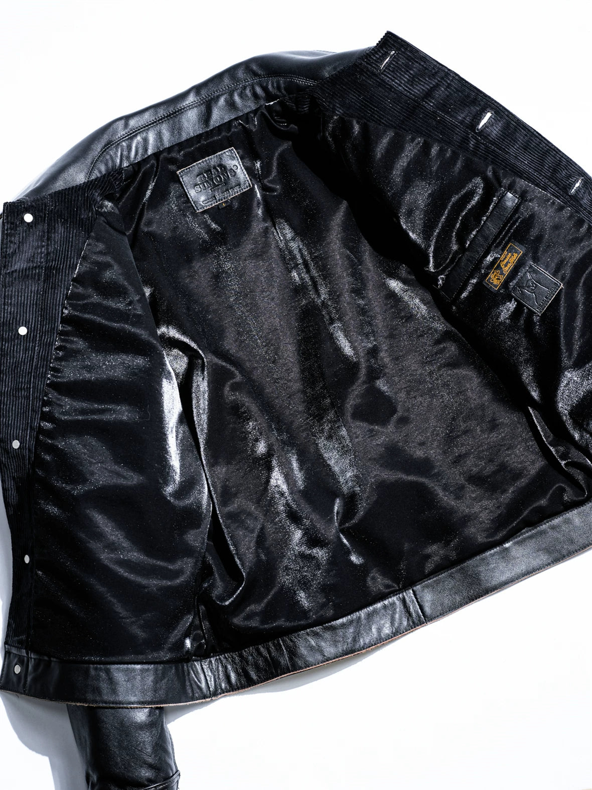 DURANGO Leather Trucker Jacket, Type1, Shield Pocket, Tea-Core Cowhide