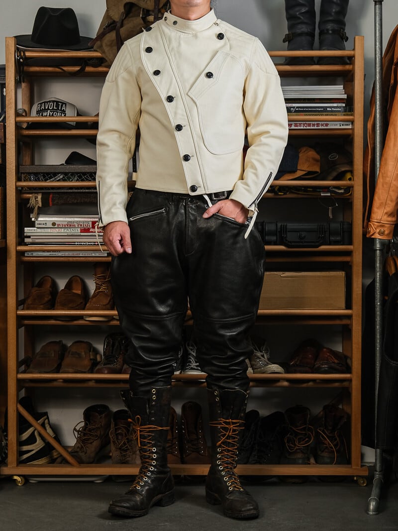 1920s Vintage Classic Riders Jacket — Heavy Goatskin