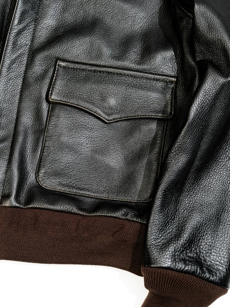 A-2 Leather Flight Jacket — Military, Short, Tea-Core Goatskin
