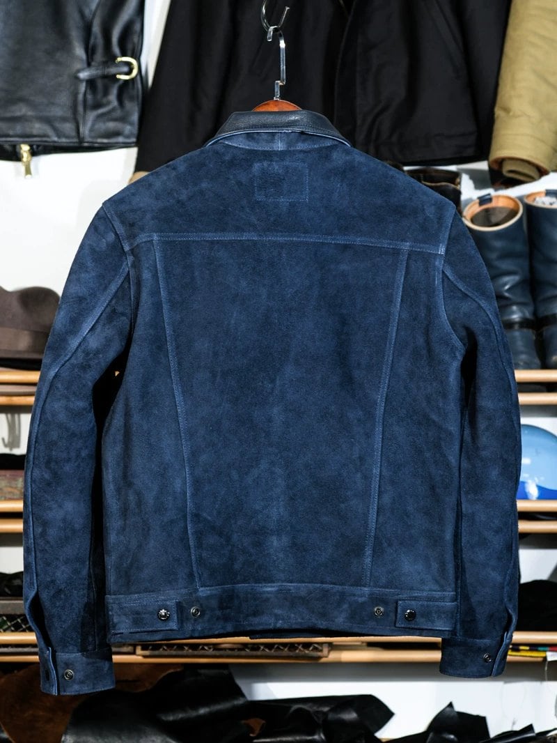 Suede Trucker Jacket — Third Type, Goat Suede