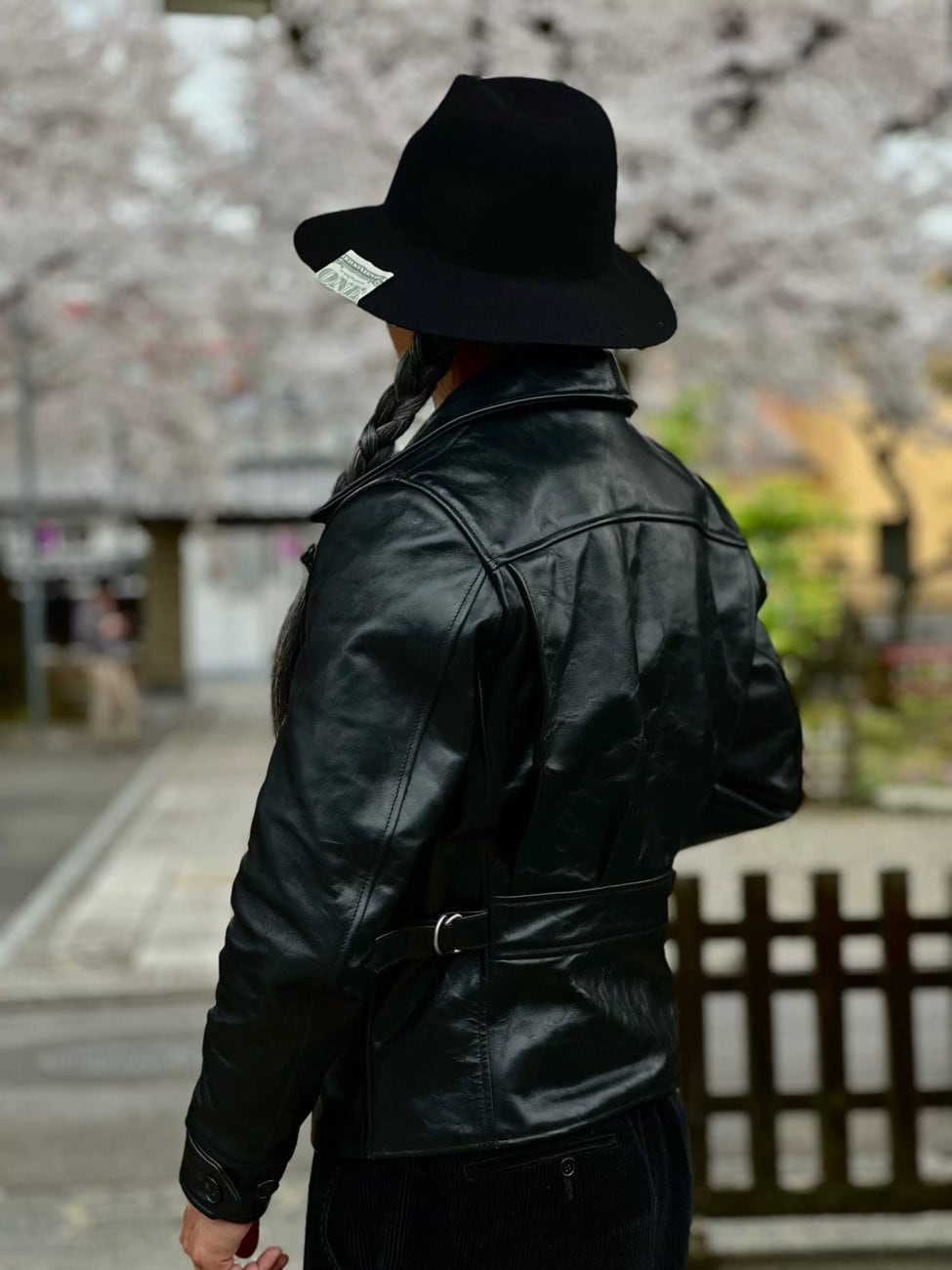 ワイドショルダー レザージャケット ホースハイド