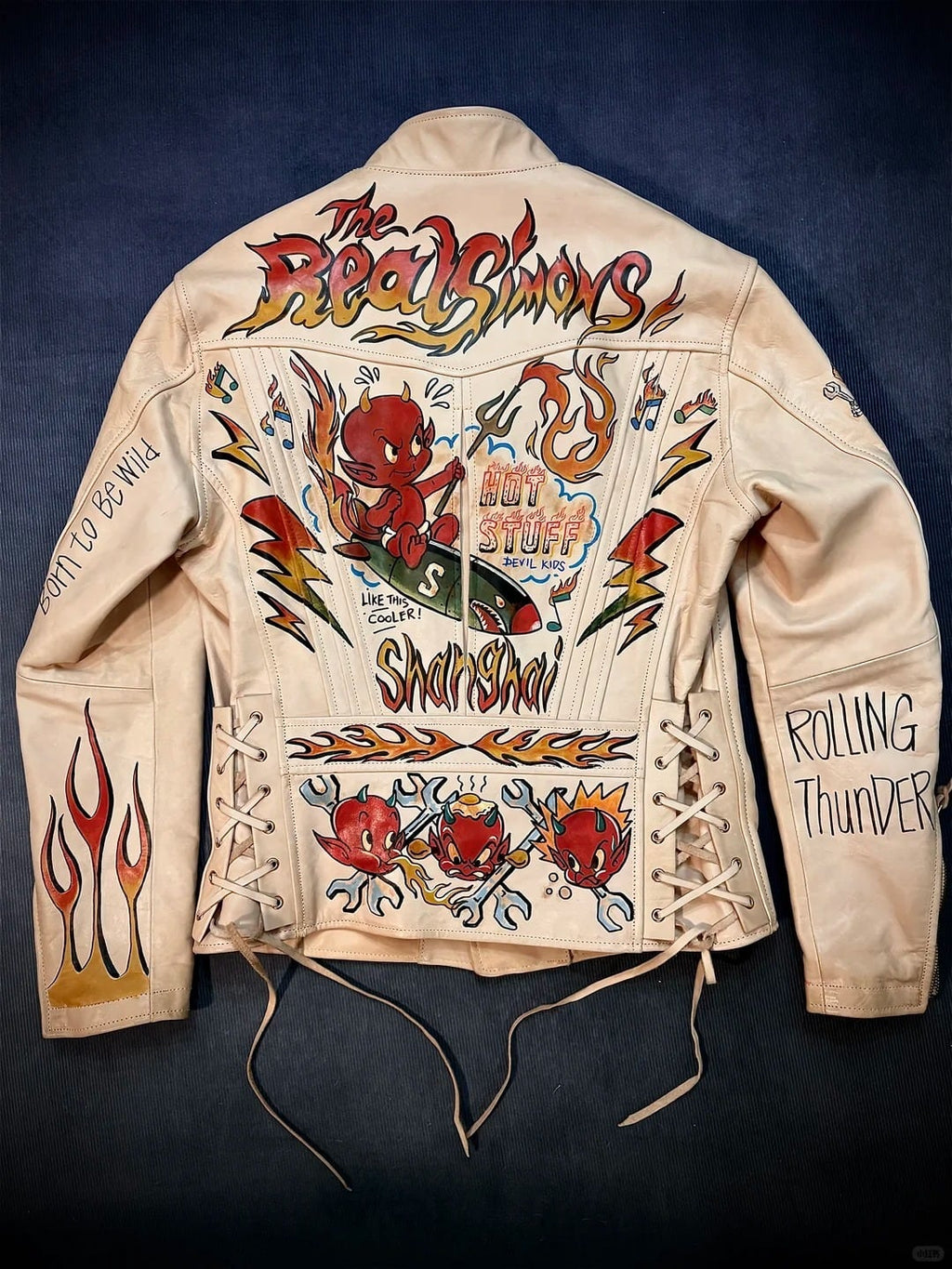 [Made to Order] Sonoma Jacket — Hand Painted, Natural Horsehide