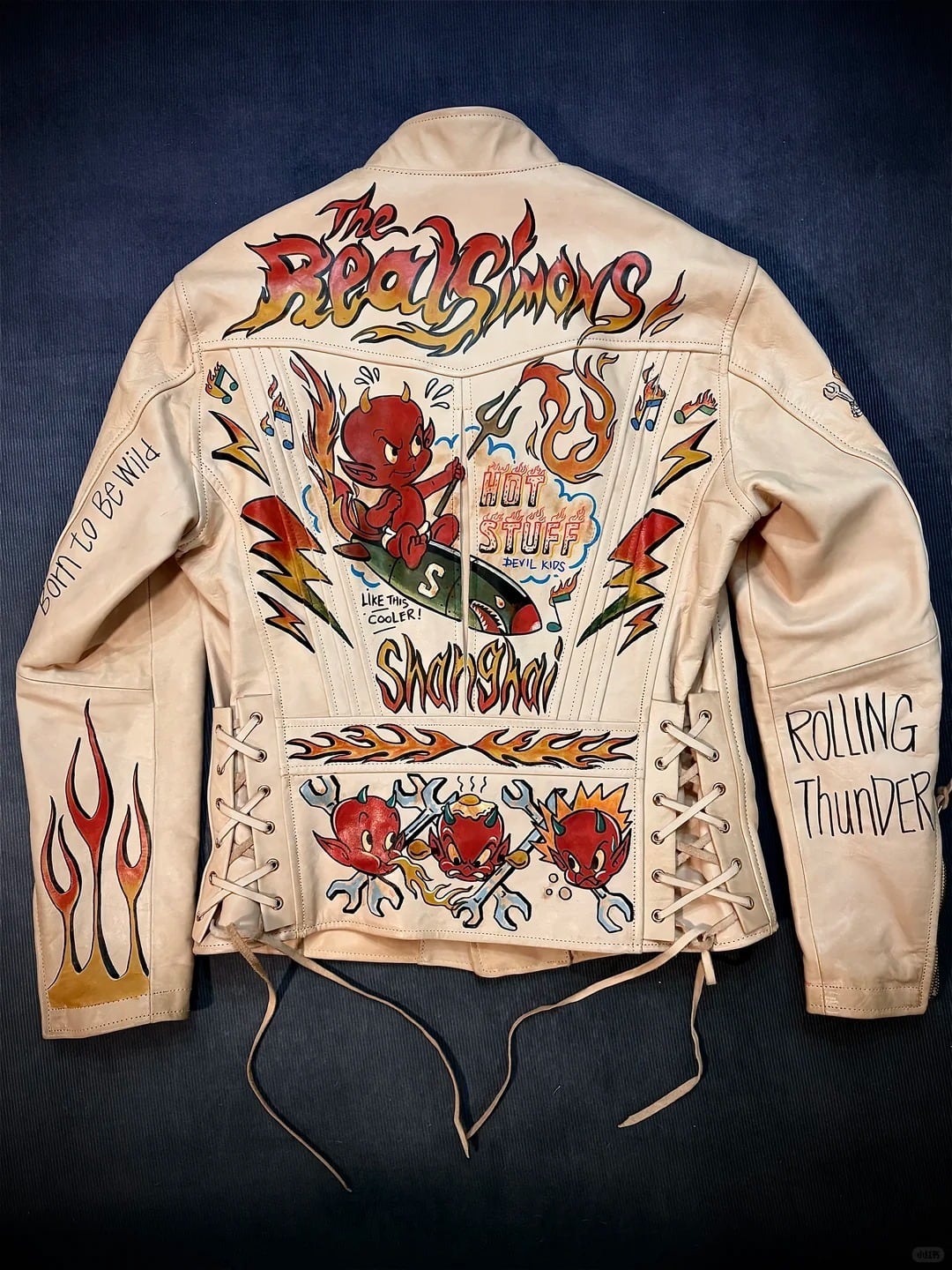 [Made to Order] Sonoma Jacket — Hand Painted, Natural Horsehide