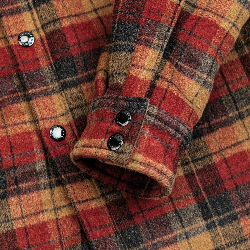 CPO Shirt Jacket — Check, Heavy, Coffee Brown Wool