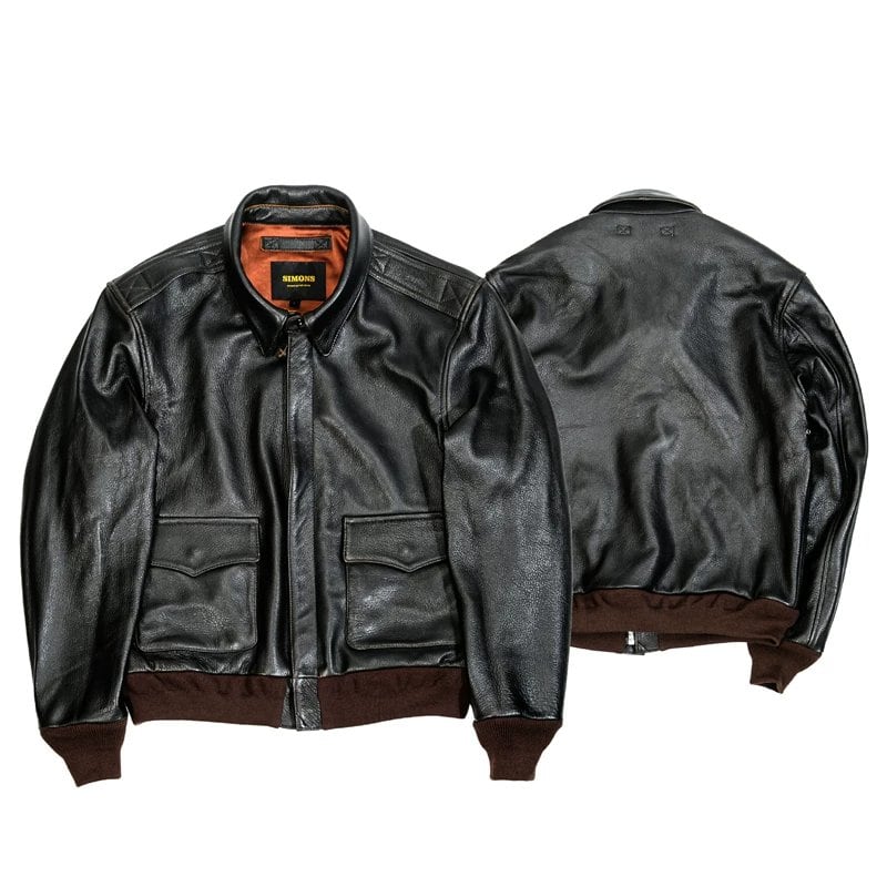 A-2 Leather Flight Jacket — Military, Short, Tea-Core Goatskin