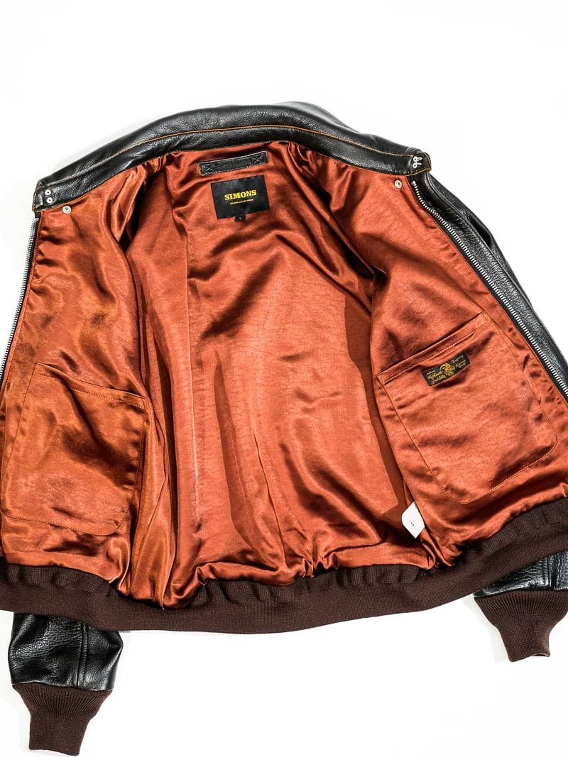 A-2 Leather Flight Jacket — Military, Short, Tea-Core Goatskin