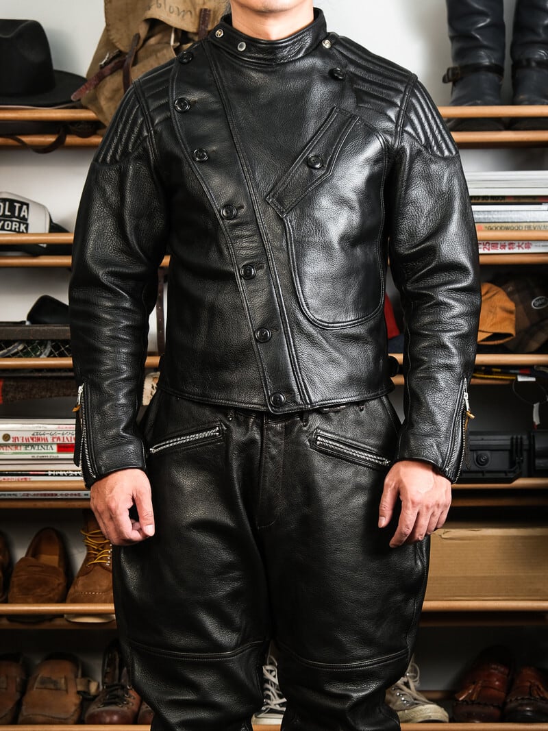 1920s Vintage Classic Riders Jacket — Heavy Goatskin