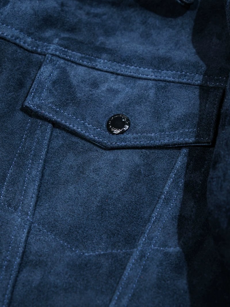 Suede Trucker Jacket — Third Type, Goat Suede