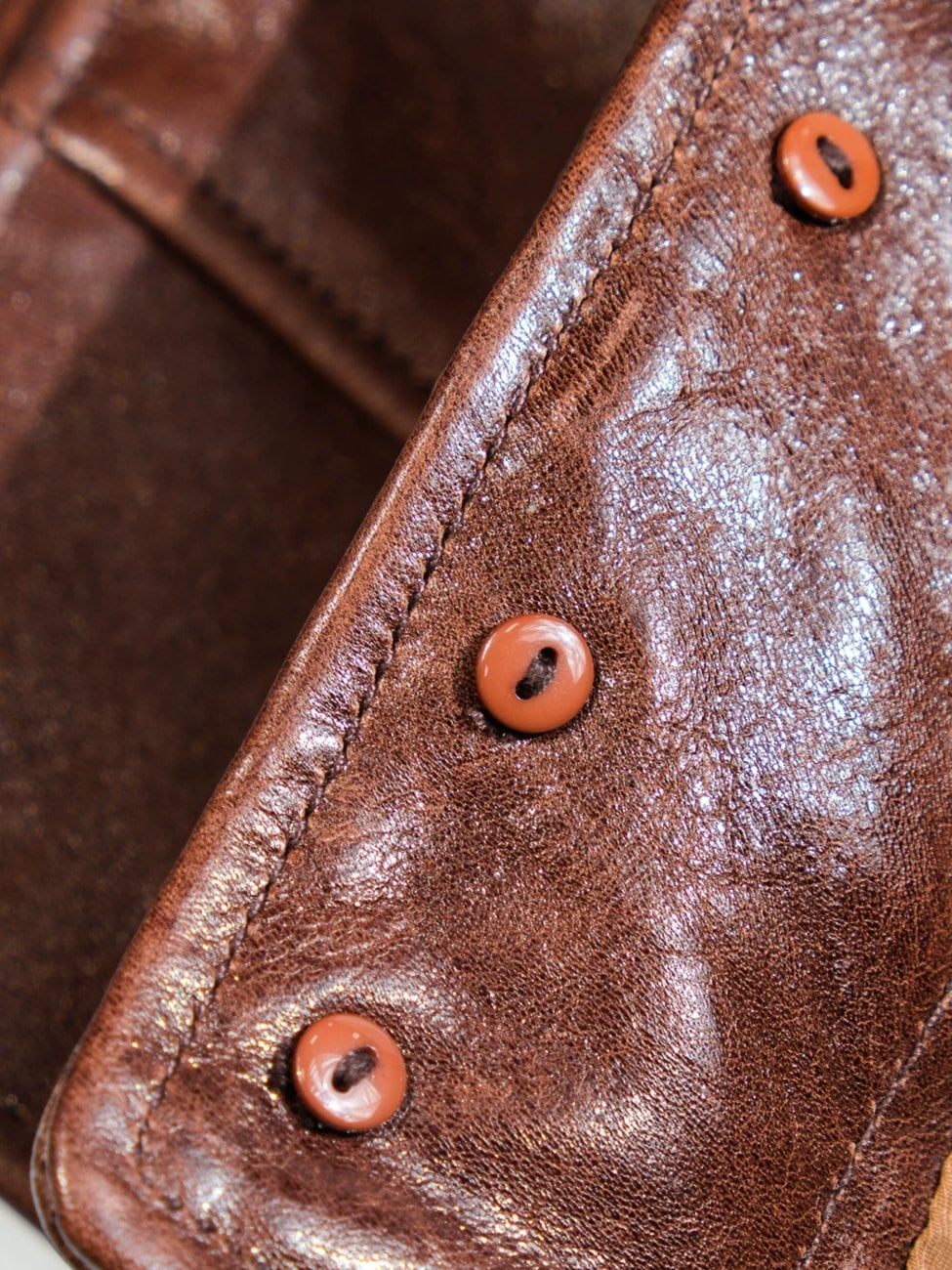 Shawl Collar Cossack Jacket — Light Brown, 1930s Horsehide