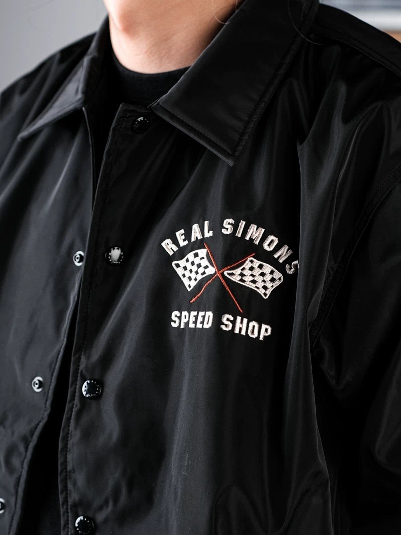 Coach Jacket — Riding, Waterproof, Black Nylon