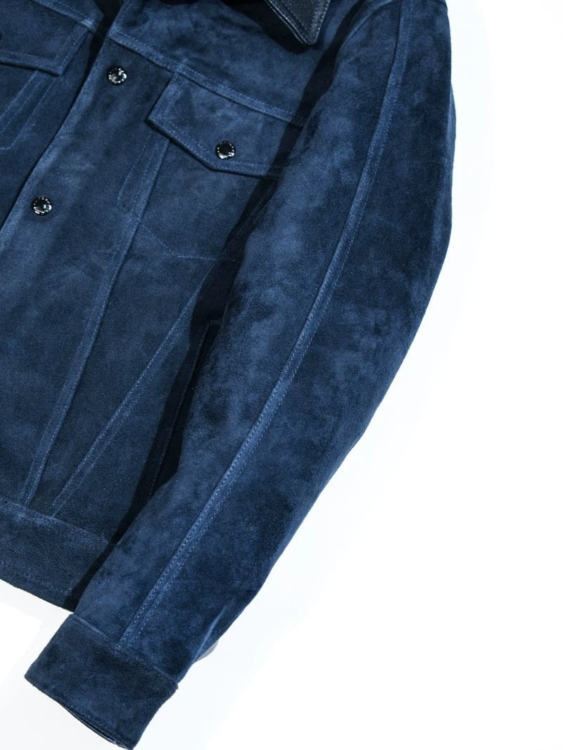 Suede Trucker Jacket — Third Type, Goat Suede