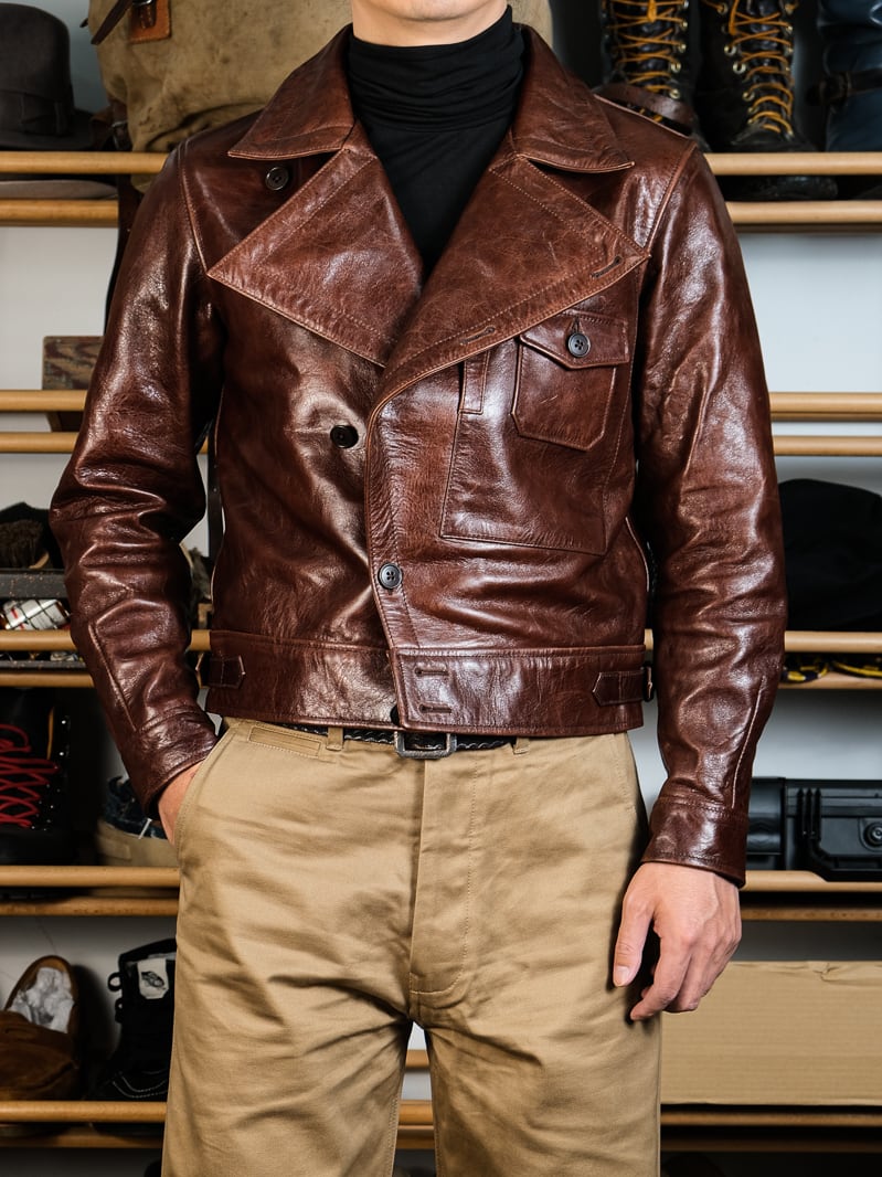 AVIATOR 馬革 フライトジャケット ブラウン