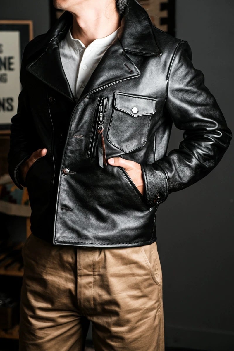 Car Coat — 1940s Horsehide
