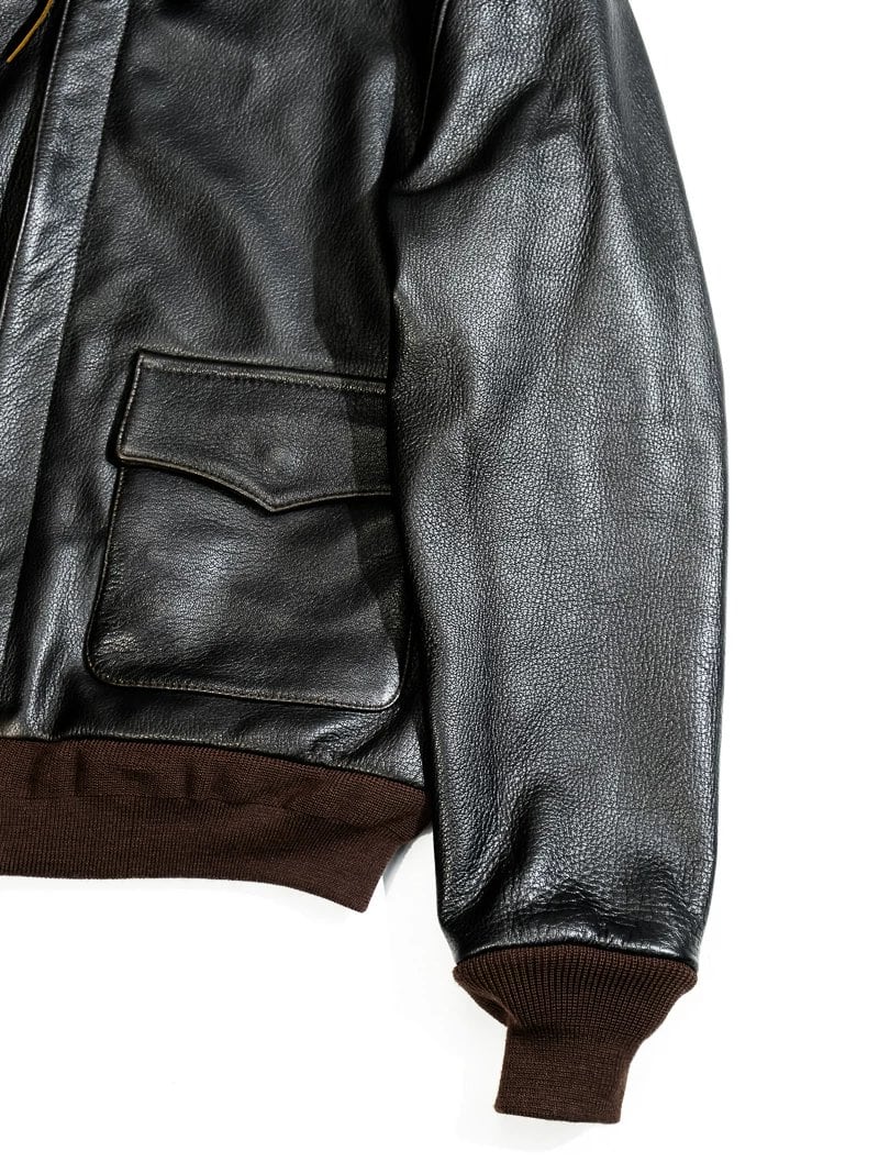 A-2 Leather Flight Jacket — Military, Short, Tea-Core Goatskin