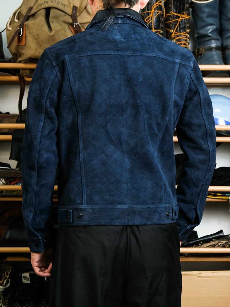 Suede Trucker Jacket — Third Type, Goat Suede